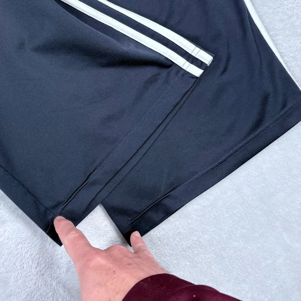 Adidas Wide Leg Track Pants Mens XL Blue Athletic‎ Baggy Skater Sweatpants Gym